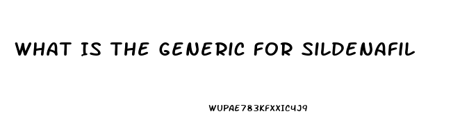 What Is The Generic For Sildenafil