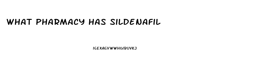 What Pharmacy Has Sildenafil