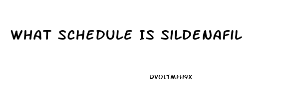 What Schedule Is Sildenafil