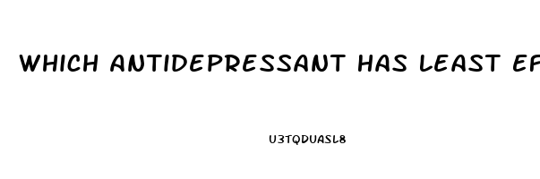 Which Antidepressant Has Least Effect On Libido