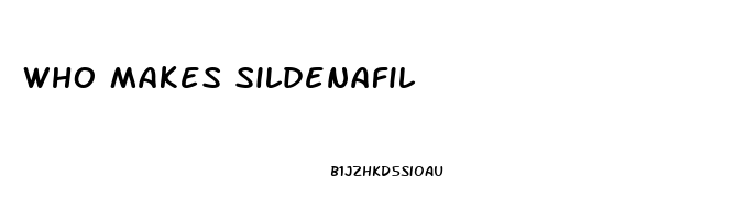 Who Makes Sildenafil