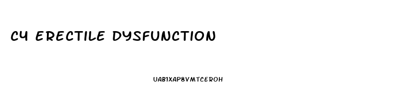 c4 erectile dysfunction