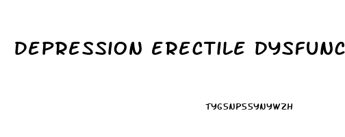 depression erectile dysfunction