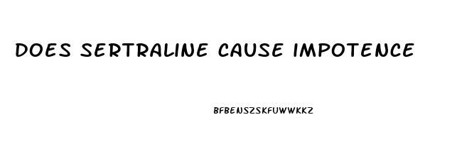 does sertraline cause impotence