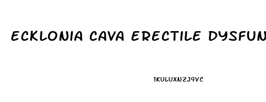 ecklonia cava erectile dysfunction