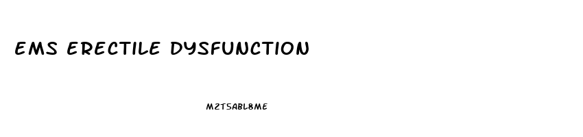 ems erectile dysfunction