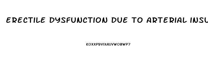 erectile dysfunction due to arterial insufficiency icd 10