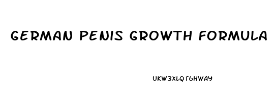 german penis growth formula