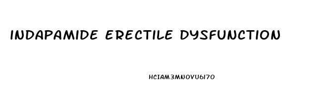indapamide erectile dysfunction