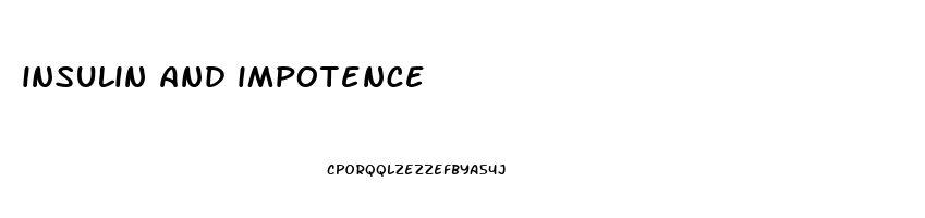 insulin and impotence