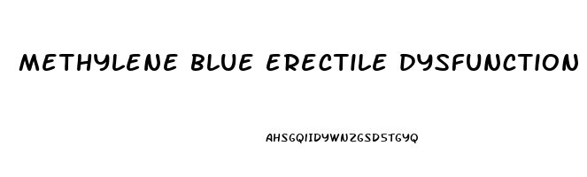 methylene blue erectile dysfunction
