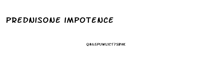 prednisone impotence