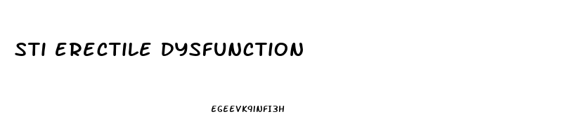 sti erectile dysfunction