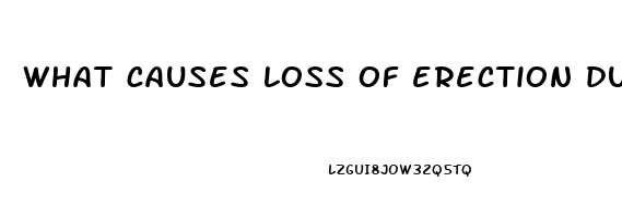 what causes loss of erection during sex