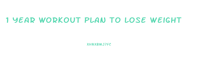 1 year workout plan to lose weight