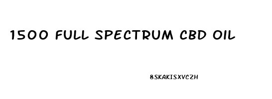 1500 Full Spectrum Cbd Oil