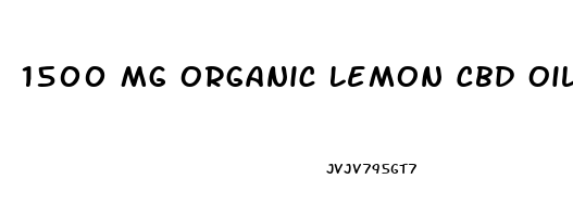 1500 Mg Organic Lemon Cbd Oil