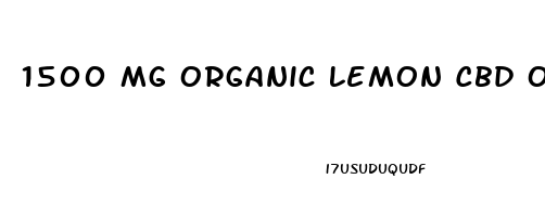 1500 Mg Organic Lemon Cbd Oil