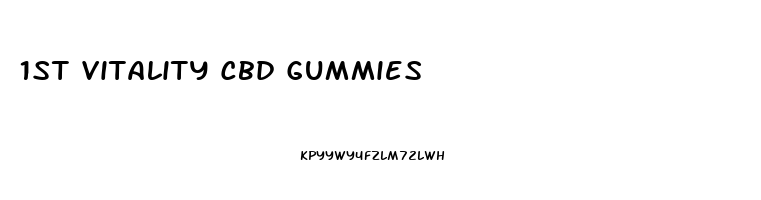 1st Vitality Cbd Gummies