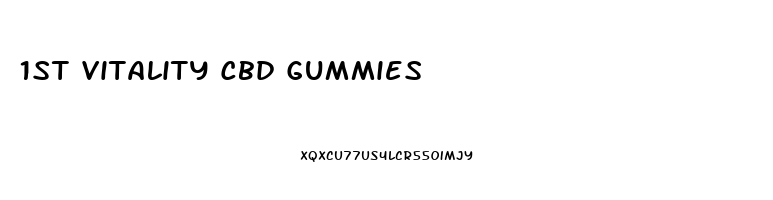 1st Vitality Cbd Gummies