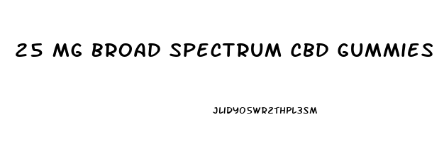 25 Mg Broad Spectrum Cbd Gummies