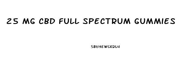 25 Mg Cbd Full Spectrum Gummies