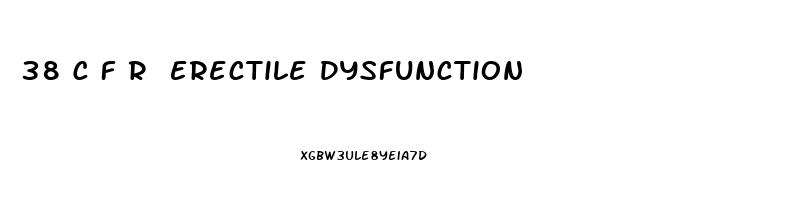 38 C F R Erectile Dysfunction