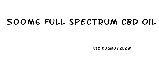 500mg Full Spectrum Cbd Oil