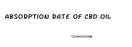 Absorption Rate Of Cbd Oil