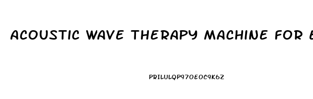 Acoustic Wave Therapy Machine For Erectile Dysfunction