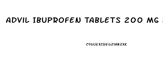 Advil Ibuprofen Tablets 200 Mg Pain Reliever