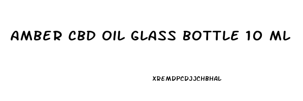 Amber Cbd Oil Glass Bottle 10 Ml