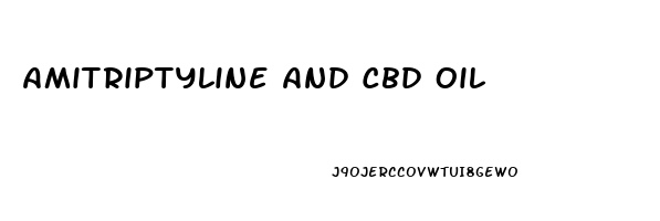 Amitriptyline And Cbd Oil