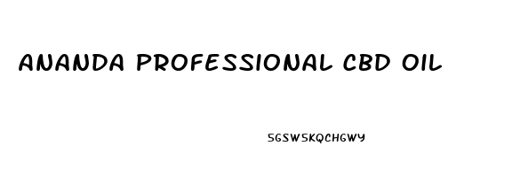 Ananda Professional Cbd Oil