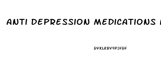 Anti Depression Medications Names
