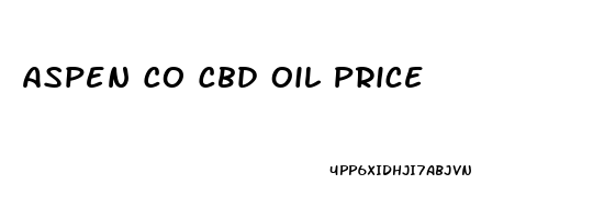 Aspen Co Cbd Oil Price