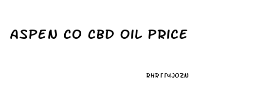 Aspen Co Cbd Oil Price