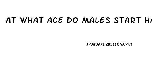 At What Age Do Males Start Having Erectile Dysfunction