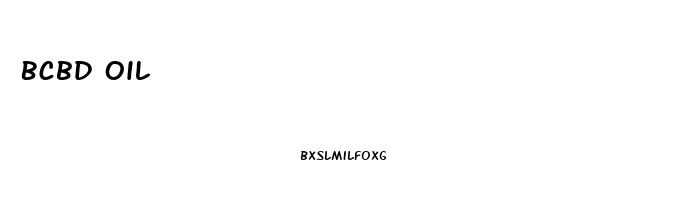 Bcbd Oil