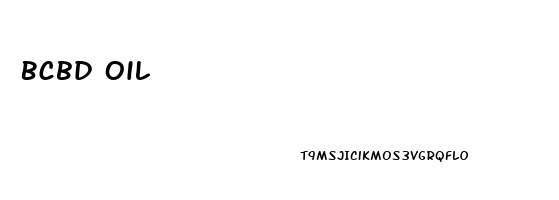 Bcbd Oil