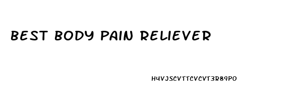 Best Body Pain Reliever