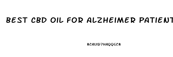 Best Cbd Oil For Alzheimer Patients