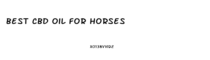 Best Cbd Oil For Horses