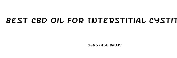 Best Cbd Oil For Interstitial Cystitis