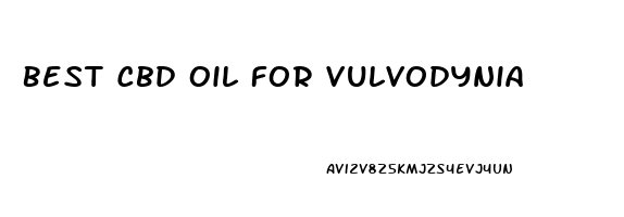 Best Cbd Oil For Vulvodynia