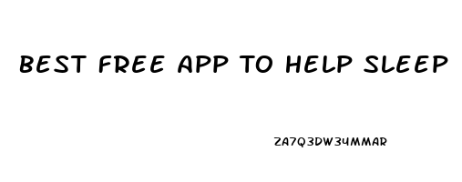 Best Free App To Help Sleep