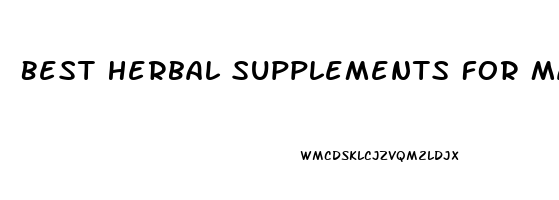 Best Herbal Supplements For Male Enhancement