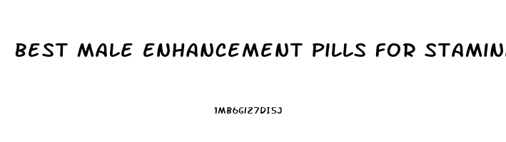 Best Male Enhancement Pills For Stamina