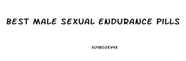 Best Male Sexual Endurance Pills