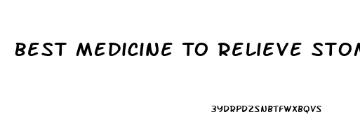 Best Medicine To Relieve Stomach Pain